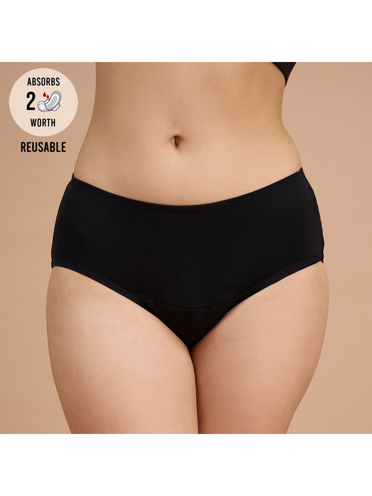 Nykd By Nykaa FlowSafe Pad Free Hipster Panty NYP388 Black-picture-23