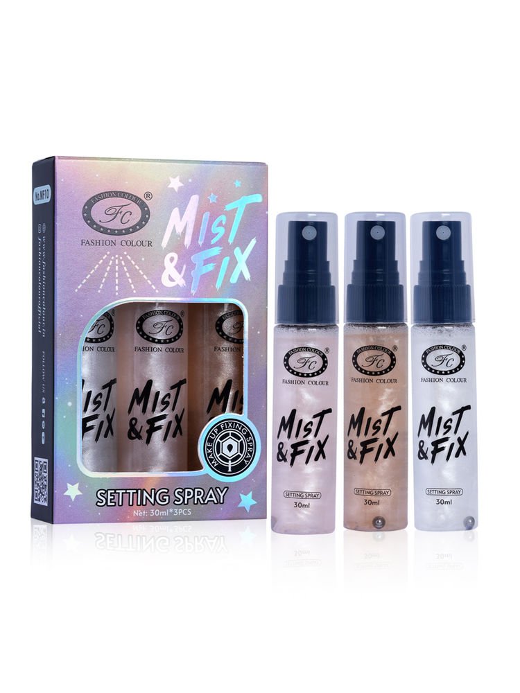 FASHION COLOUR Mist & Fix Setting Spray - Set of 3
