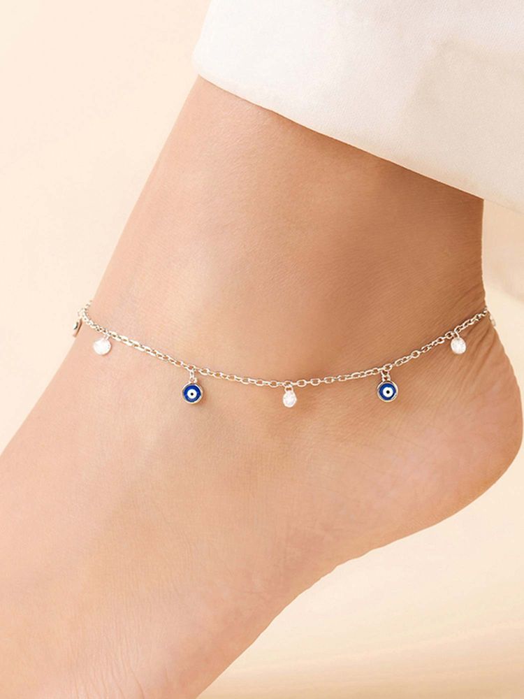 Zavya No Evil Eye On You Anklet (Adjustable)-picture-15