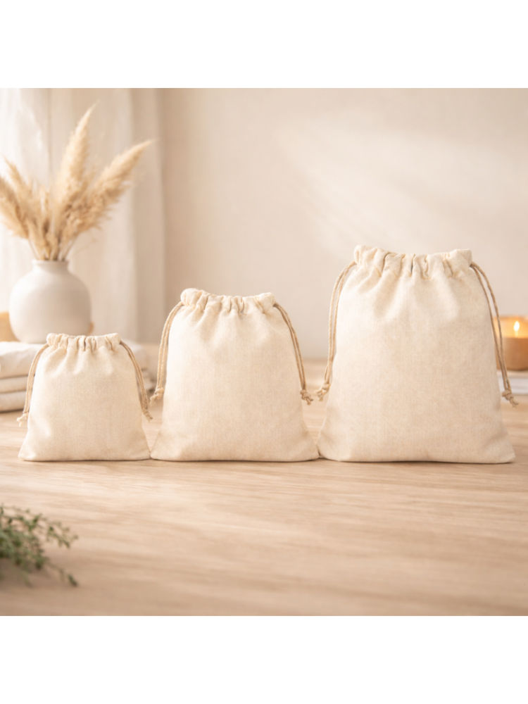 The Big Trove Cream Suede Multi-Purpose Accessories & Jewellery Organizer Pouches (Pack of 3)-image-14