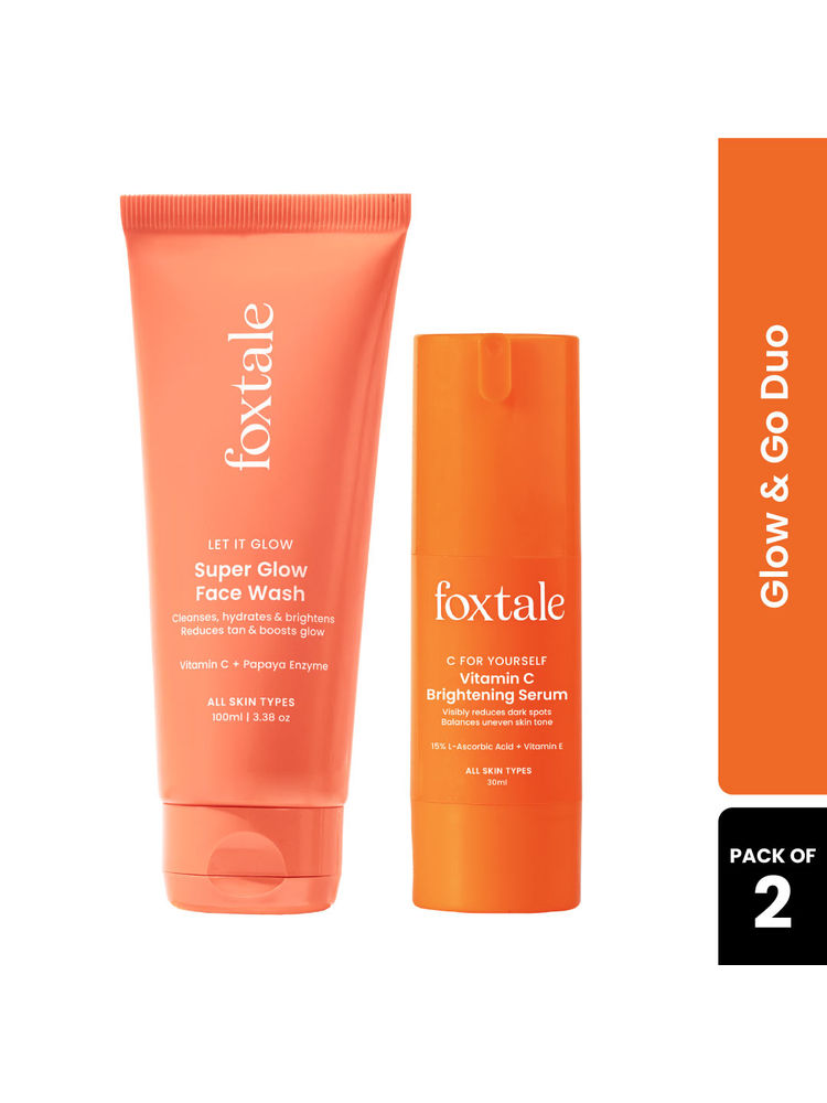 Foxtale Glow & Go Duo Brightening Face Wash + Vitamin C Serum-picture-23