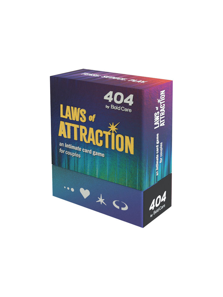 Bold Care Laws of Attraction - An Intimate Card Game for Couples (75 Cards & 3 Thrilling Categories)