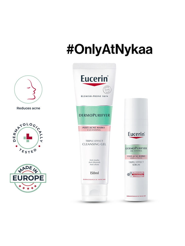 Eucerin Dermopurifyer Cleansing Gel, Serum Combo With Thiamidol & Salicylic Acid For Acne-Prone Skin-picture-15