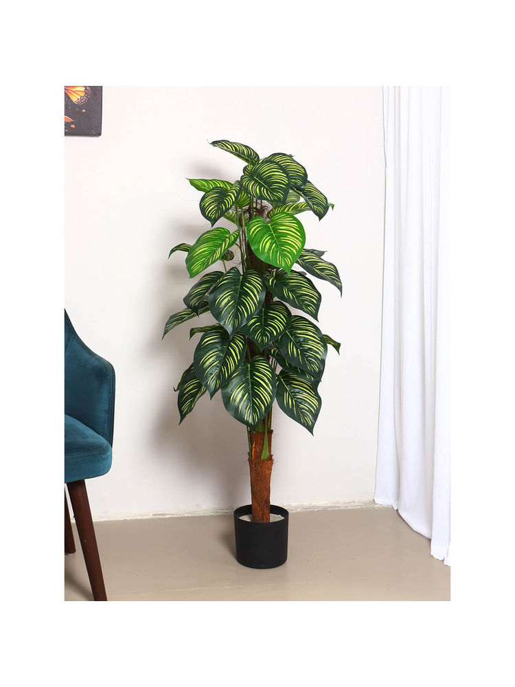 ARICK DECOR Artificial Watermelon Plant with Pot (120 Cm Tall, White)-image-40