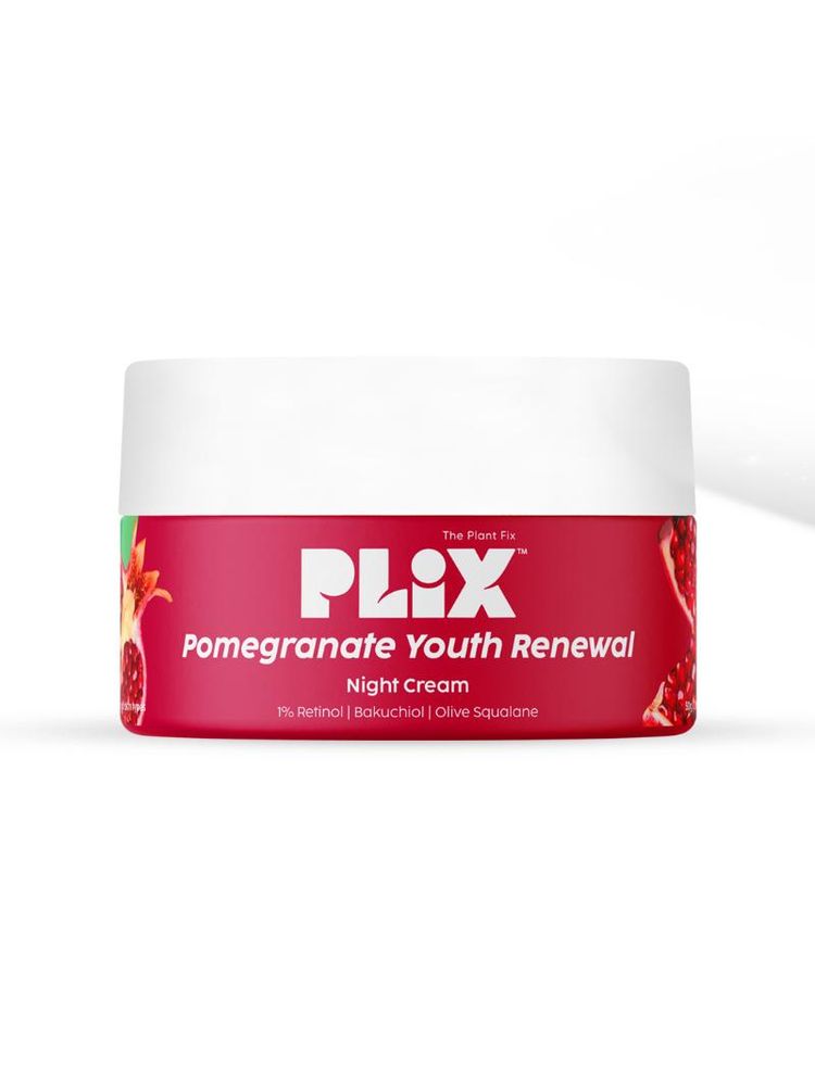 Plix 1.20% Retinol & 1% Bakuchi Oil Pomegranate Anti Ageing Night Cream, Reduce Fine Line & Wrinkles-image-6