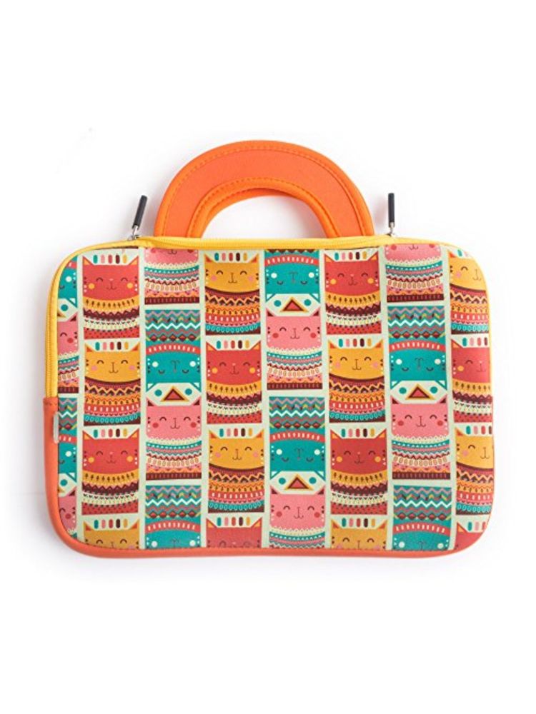 Chumbak Happy Cats Aztec Laptop Sleeve - 13'