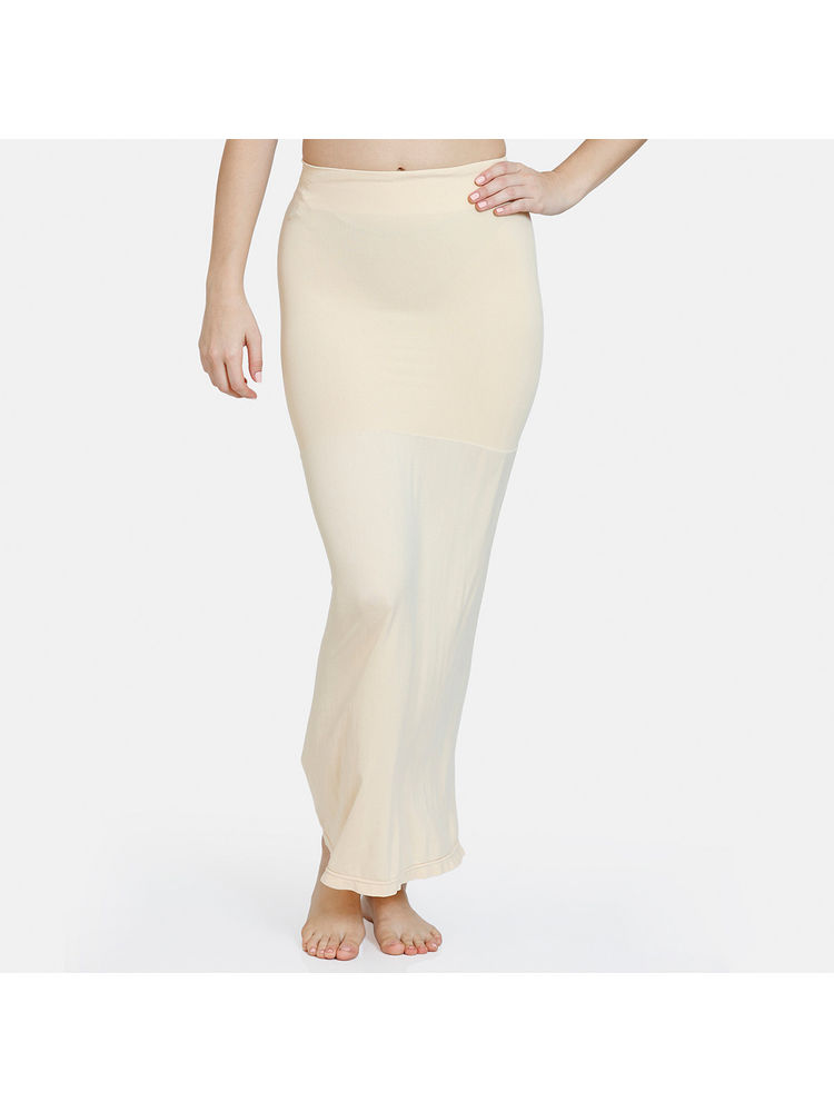 Zivame Seamless All Day Flared Saree Shapewear - Skin-picture-26