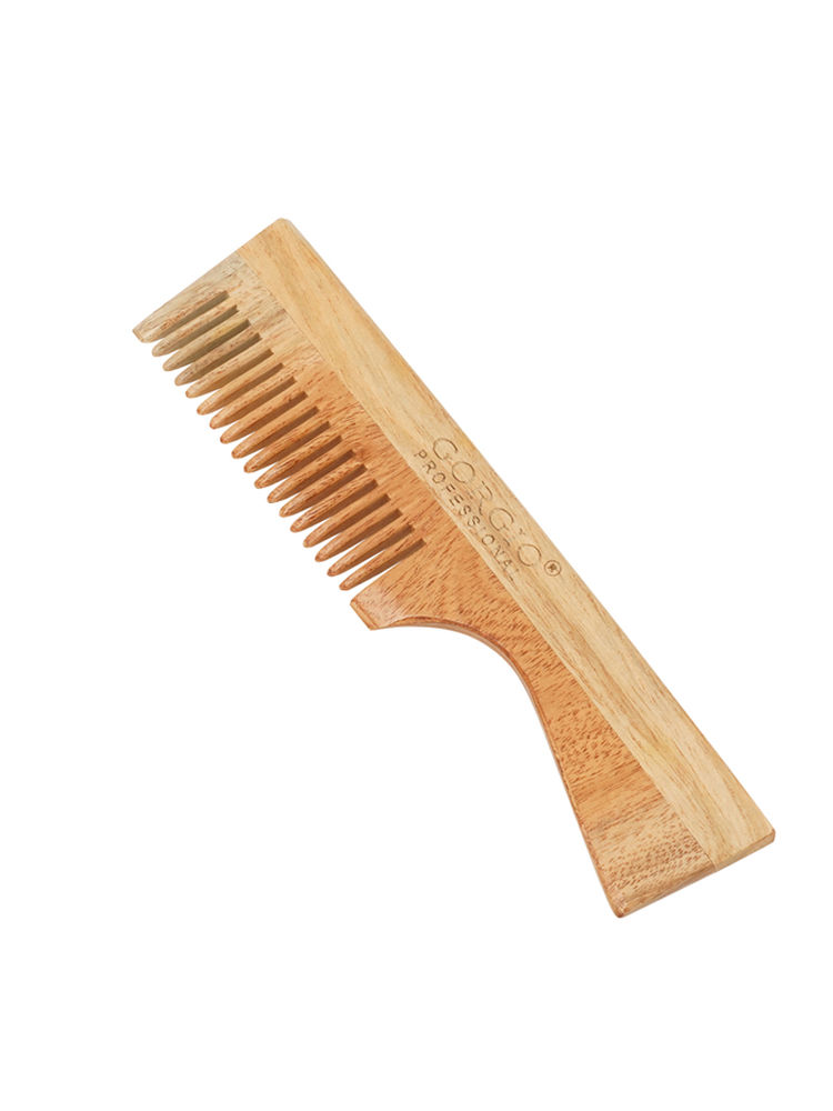 Gorgio Professional GWC0137 Natural Neem Wooden Comb (Colour/ Shape May Vary)-picture-26