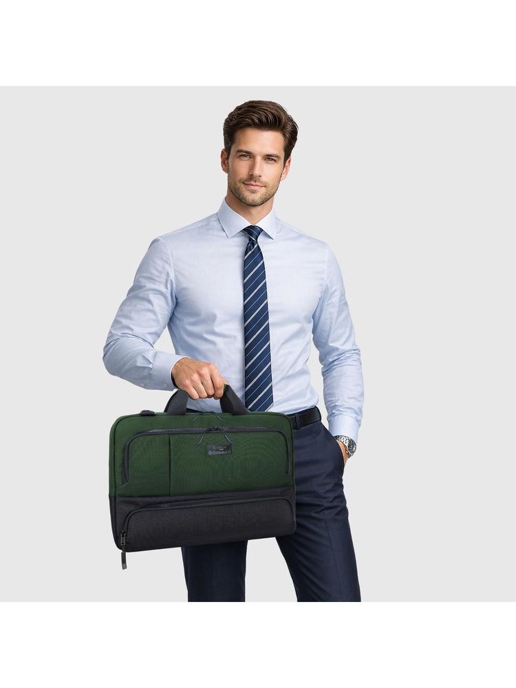 THE HOLISTIK Edge Pro Olive Laptop Bag-image-32