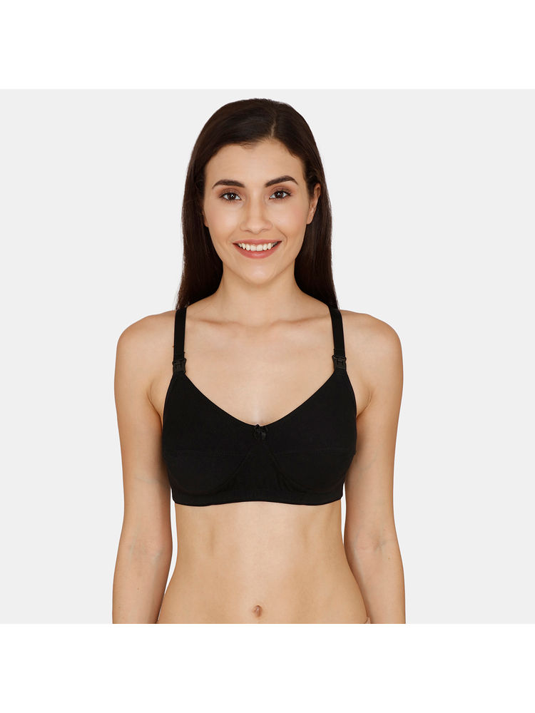 Nejo Feeding Bra Non Padded Seam Cups - Black-picture-23