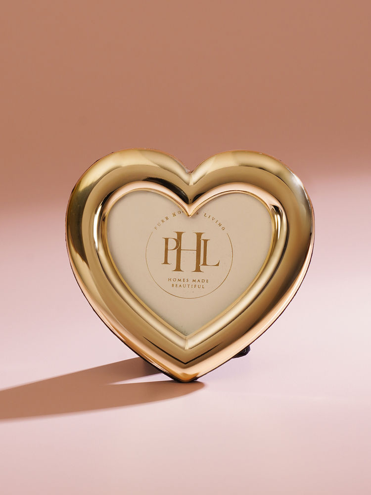 Pure Home + Living Gold Heart Shaped Photo Frame-image-40