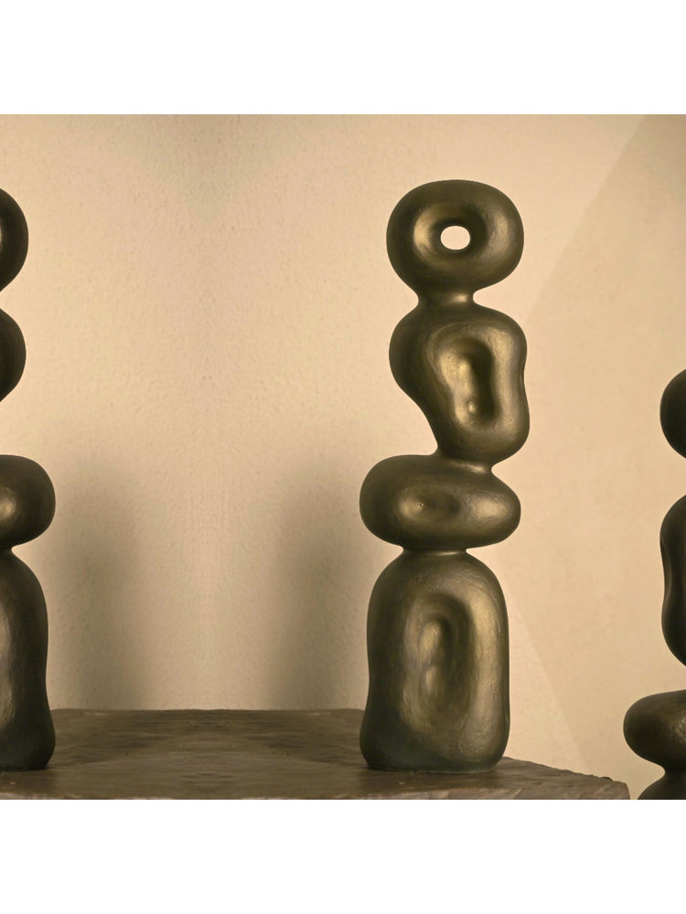 Muun Home Bronze Gold Ren Sculpture-picture-19