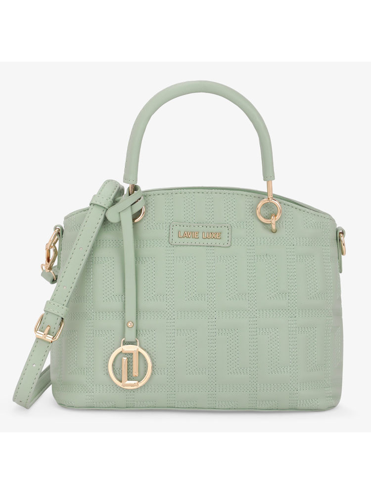 Lavie Luxe Women's Label small Satchel (Mint) (S)-picture-19