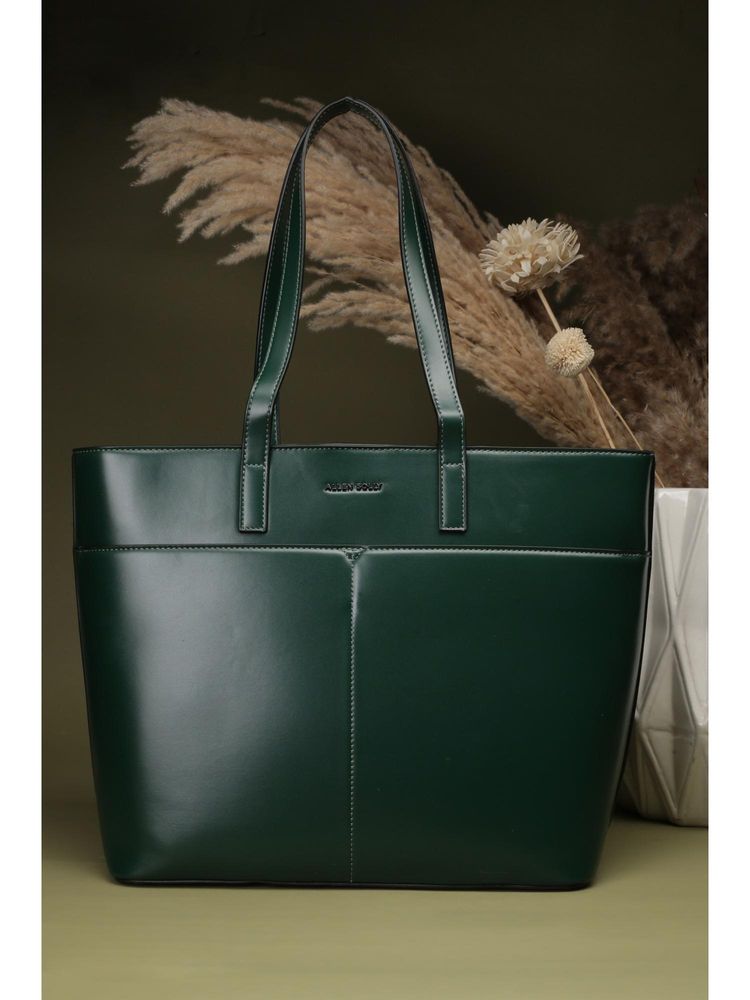 Allen Solly Women Green Polyurethane (Pu) Solid Handbag-picture-10