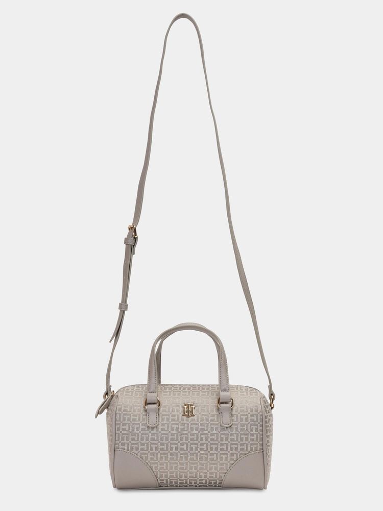 tommy hilfiger accessories Tommy Hilfiger Women Taupe Polyester Typography Sling Bag-picture-14