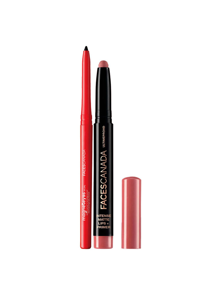 Faces Canada Lip & Eye Combo - Tea Rose + Magneteyes Kajal