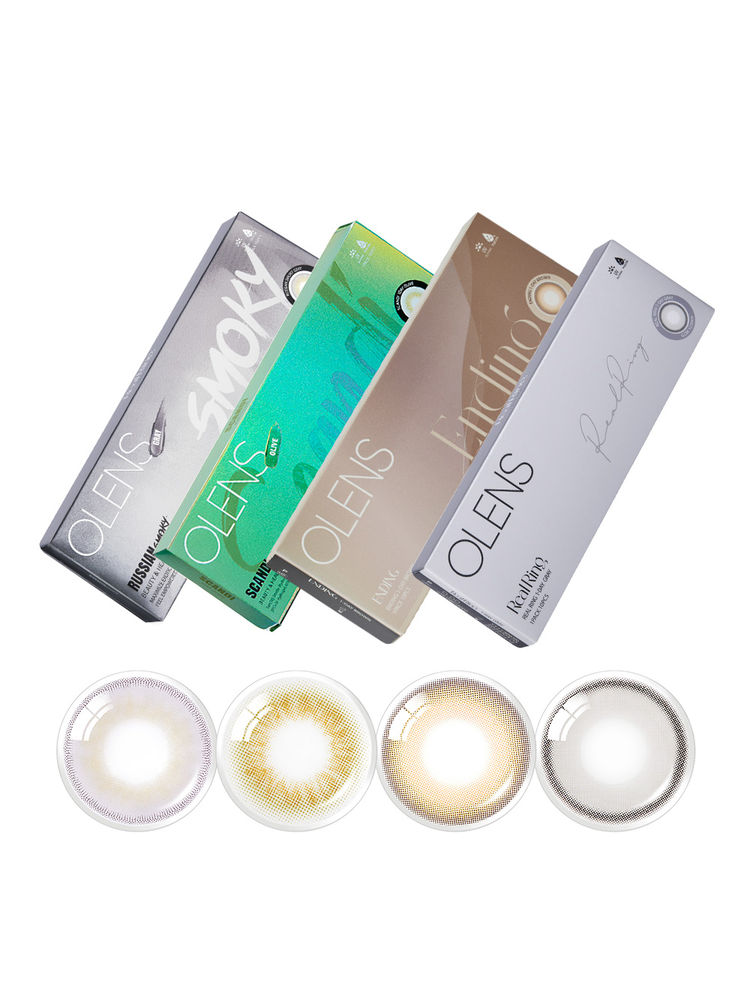 O-Lens Daily Color Contact Lens - French Shine Aqua (0.00 Plano)-image-49