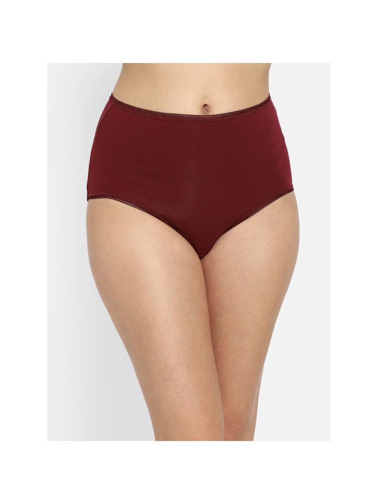 Clovia Cotton Spandex High waist Outer elastic Hipster Panty-picture-25