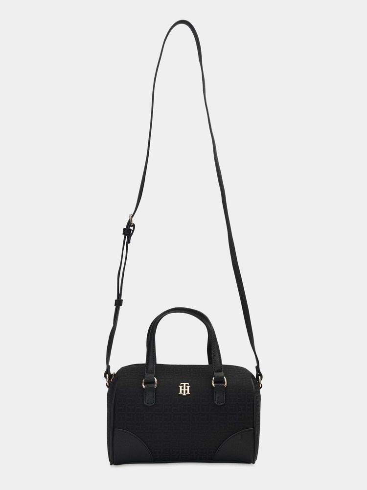 tommy hilfiger accessories Tommy Hilfiger Women Black Polyester Sling Bag with Detachable Strap-picture-20