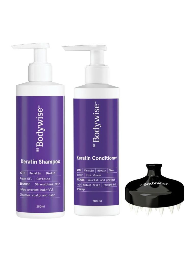 Be Bodywise Complete Hair Fall Control Kit (Massager + AHS + Conditioner)