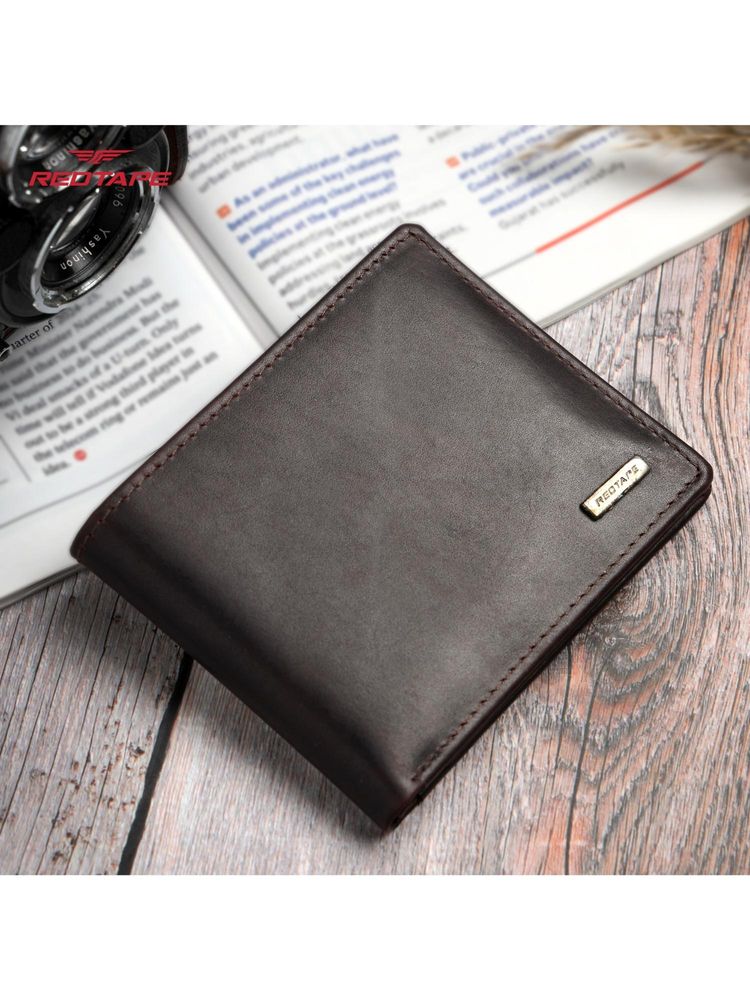 Red Tape Men Dark Brown Leather Wallet-picture-43