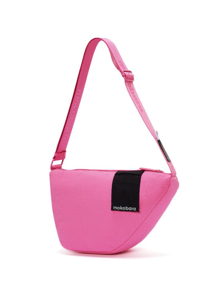 MOKOBARA Unisex Pink Aisle Solid Crossbody Bag-image-46