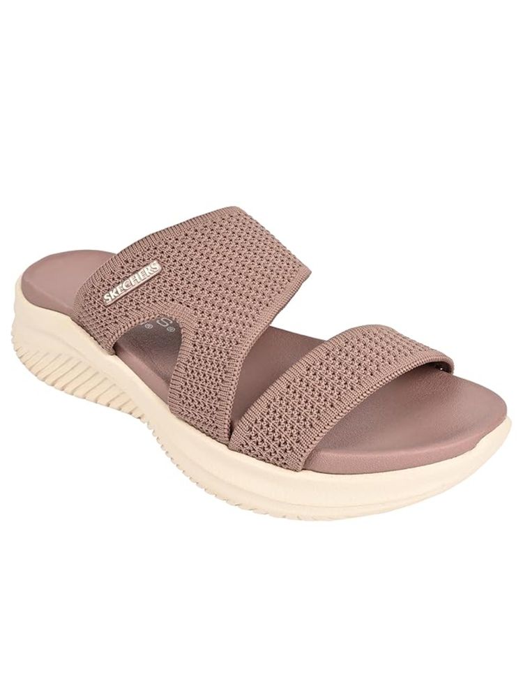 SKECHERS Pink Mesh Rubber Women Sandals-image-42