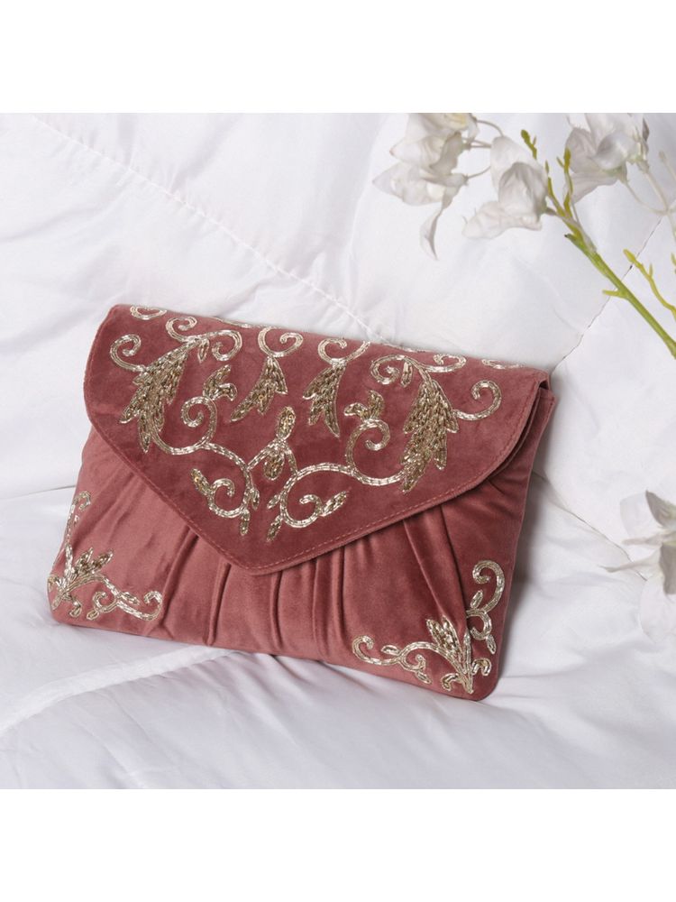 Peora Clutch Purses for Women Wedding Handmade Evening Party Bridal Clutch - C85Pk-picture-43