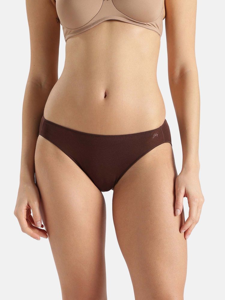 Jockey 1803 Medium Coverage Modal Stretch Bikini Brown-picture-24