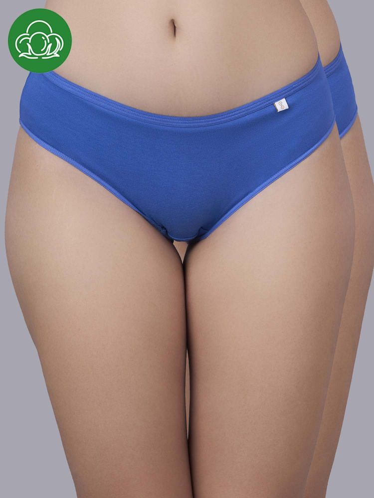 Inner Sense Blue Solid Bamboo Fibre Regular Bikini Panty-image-47