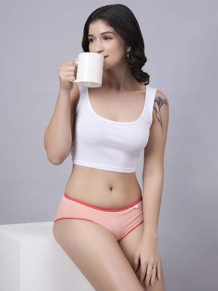 Inner Sense Pink Solid Bamboo Fibre Regular Bikini Panty-image-3