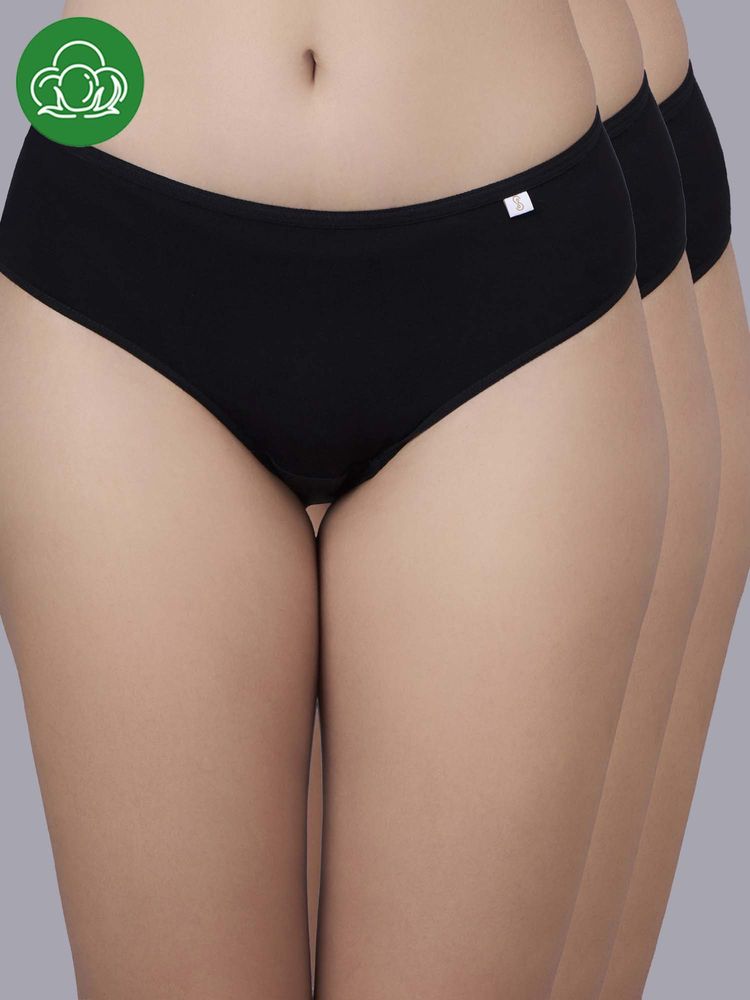 Inner Sense Black Solid Bamboo Fibre Regular Bikini Panty-picture-15