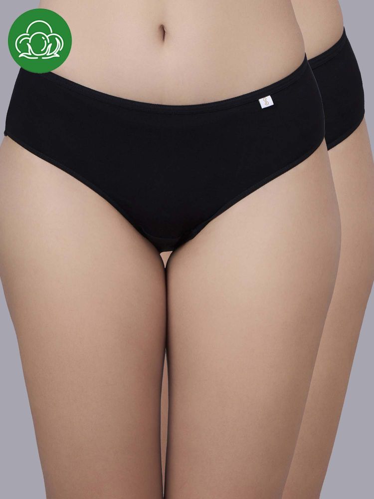 Inner Sense Black Solid Bamboo Fibre Regular Bikini Panty-picture-26