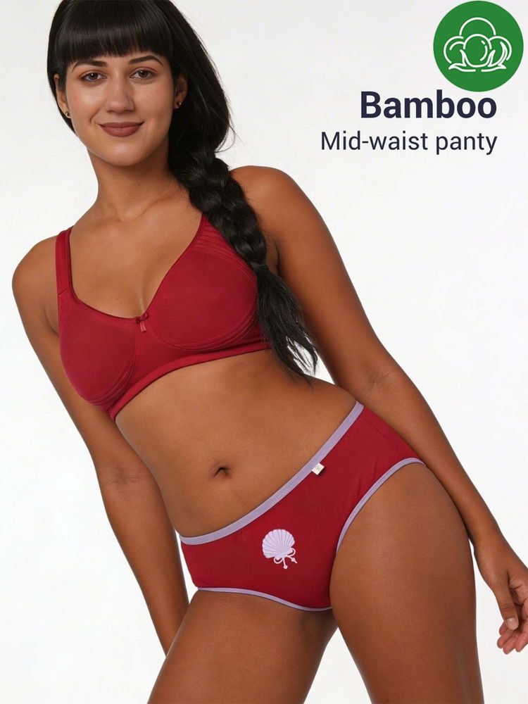 Inner Sense Maroon Solid Bamboo Fibre Regular Bikini Panty-picture-42