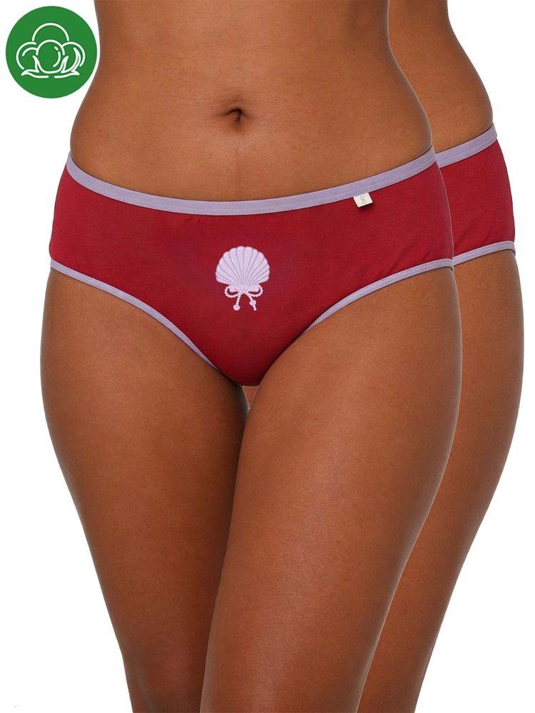 Inner Sense Maroon Solid Bamboo Fibre Regular Bikini Panty-picture-16
