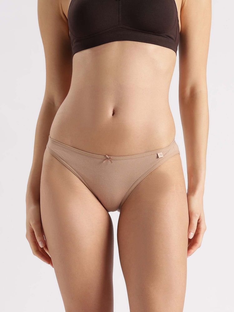 Jockey Ss02 Super Combed Cotton Elastane Low Waist Bikini Beige-picture-18