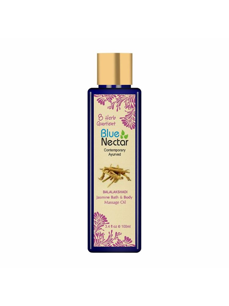 Blue Nectar Sensuous Bath & Body Massage Oil For Skin Hydration & Relaxation