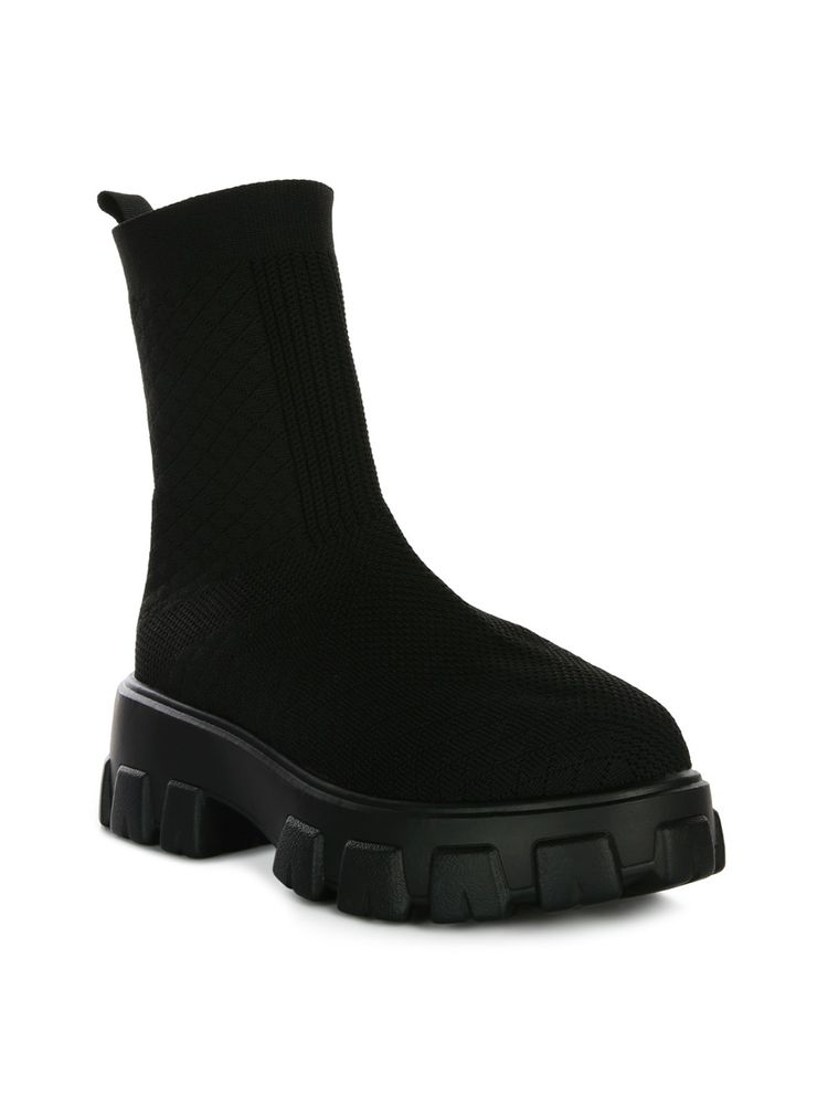London Rag Solid Black Casual Boots-image-8