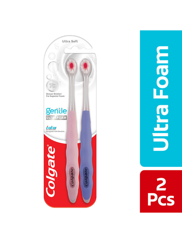 Colgate Gentle UltraFoam Ultra Soft Bristles Toothbrush Soft Bristles for Superior Clean