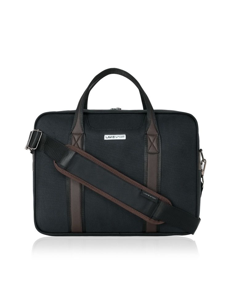 Lavie Sport Unisex Elevate 15 Inch Laptop Briefcase (Brown) (M)-image-1