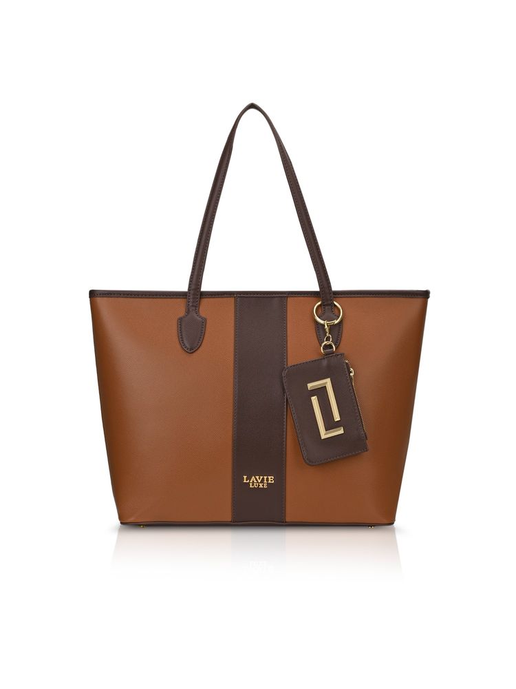 Lavie Luxe Women's Duo Sherry X-Large Pro Tote Bag-Tan (XL)-image-28