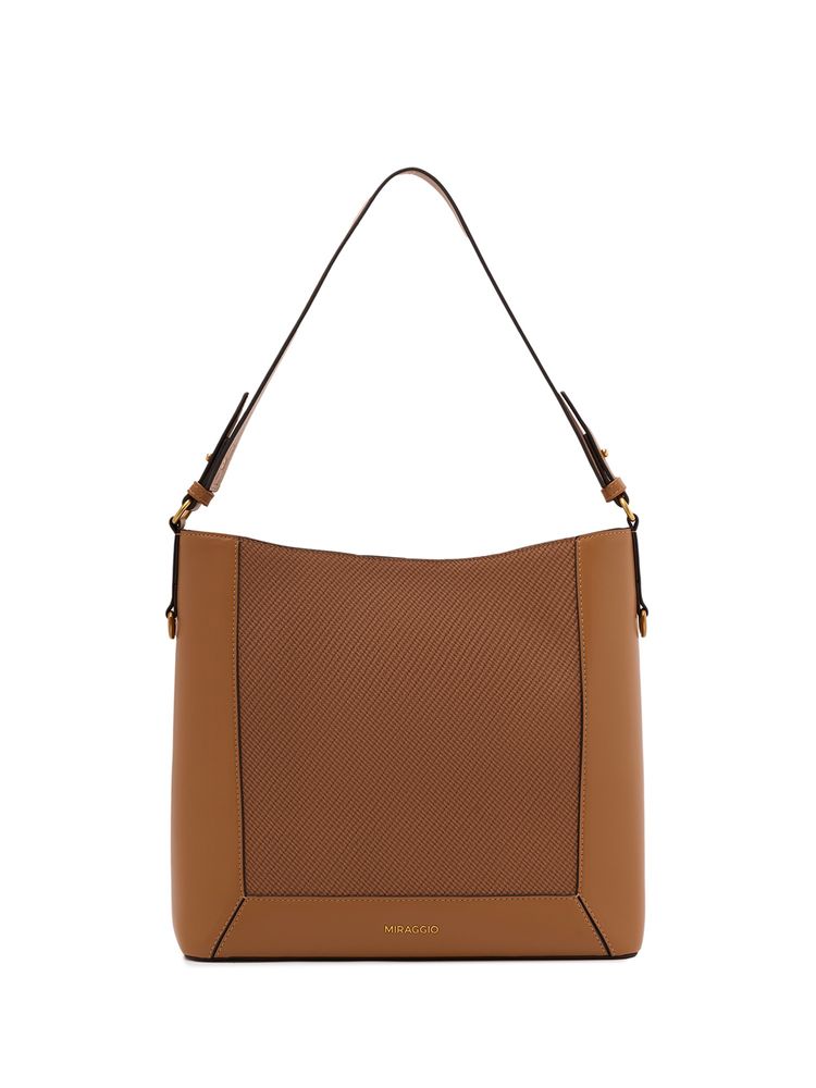 MIRAGGIO Tan Valerie Hobo Bag Fits 11 Inch iPad (Medium)-picture-17