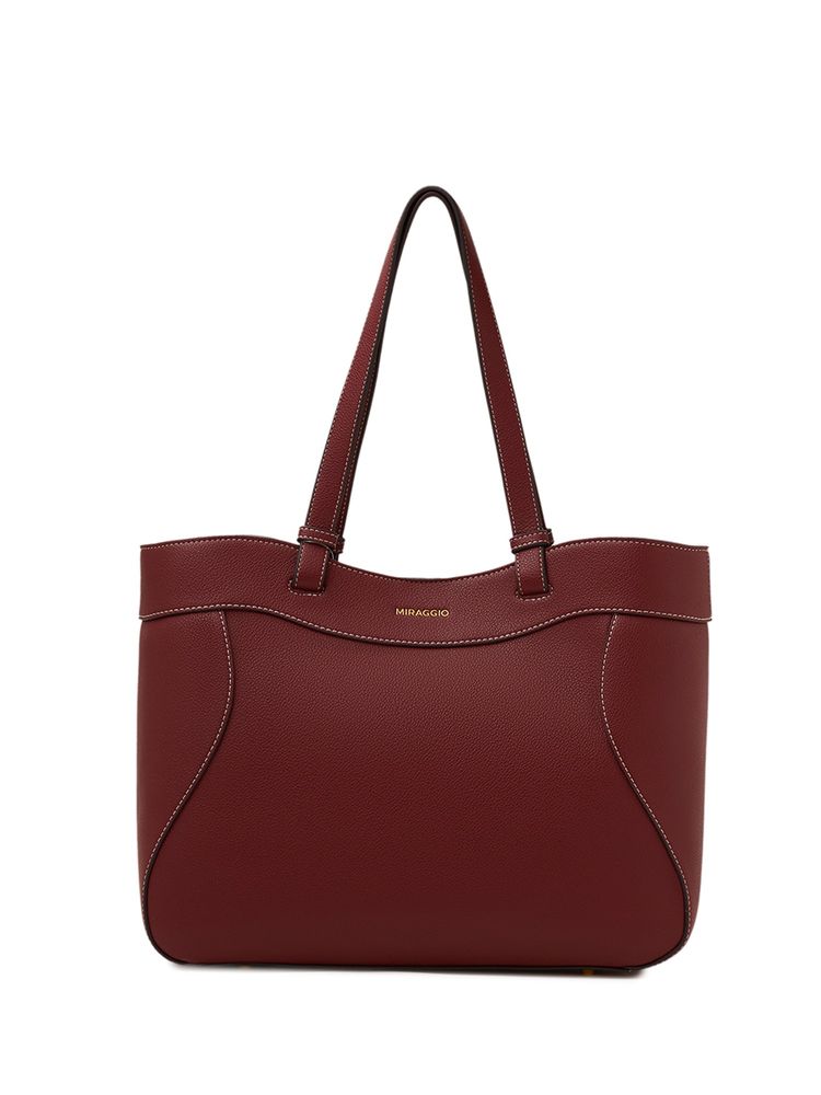 MIRAGGIO Wine Samantha 14 Inch Laptop Tote Bag (Large)-picture-22