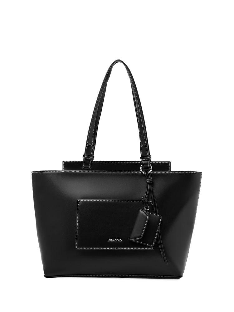 MIRAGGIO Black Jennifer 14 Inch Laptop Tote Bag (Large)-image-45