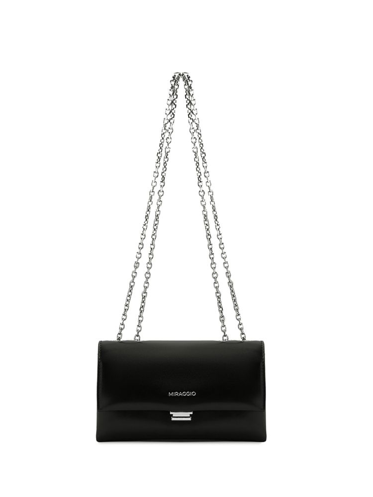 MIRAGGIO Black Vanya Shoulder Bag (Medium)-image-3