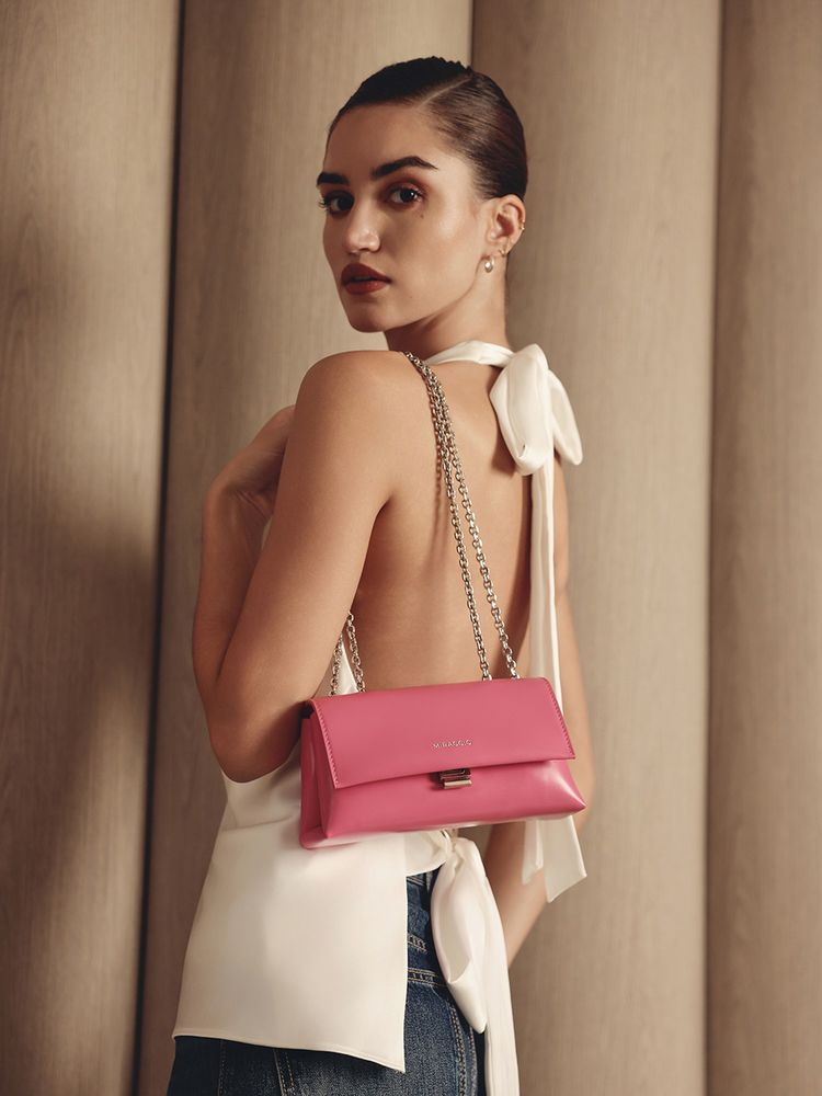 MIRAGGIO Pink Vanya Shoulder Bag (Medium)-picture-13