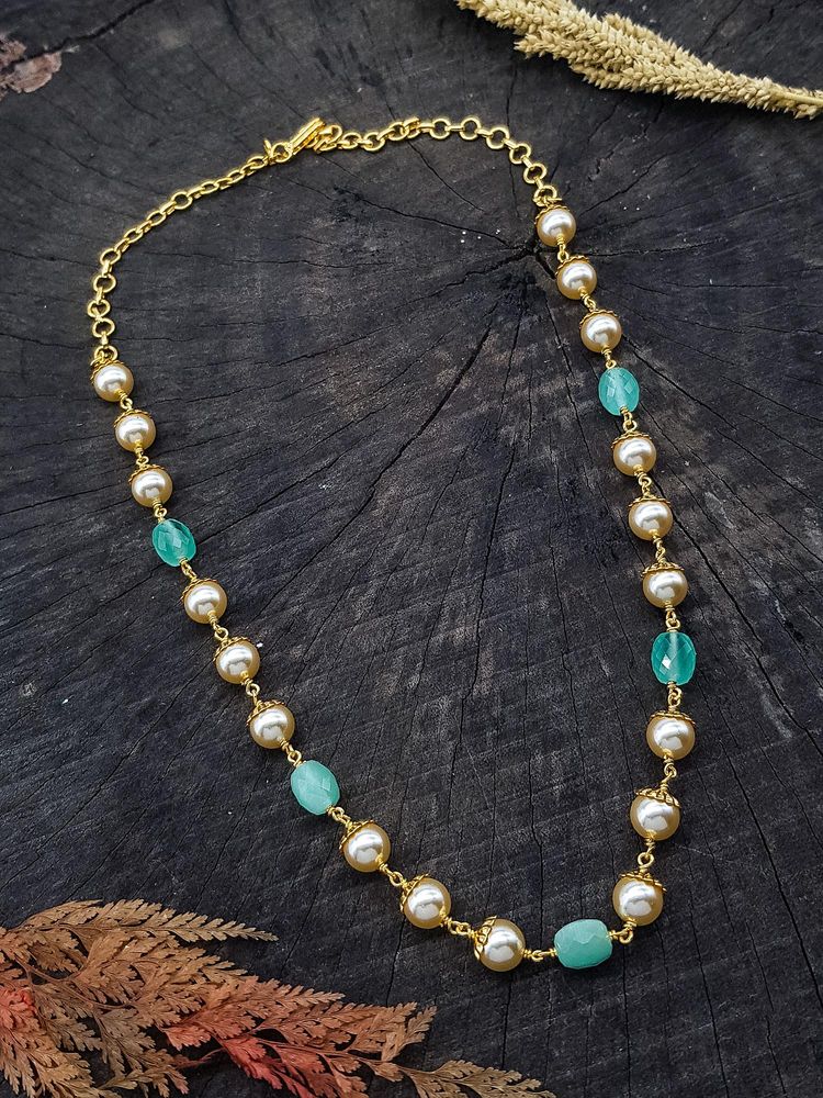 GRIIHAM Swarovski Pearl In Microgold Plating Necklace-picture-11