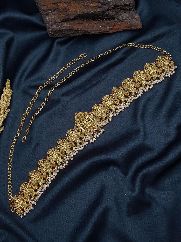 GRIIHAM Gold Plated Waist Belt Vadiyannam-image-17