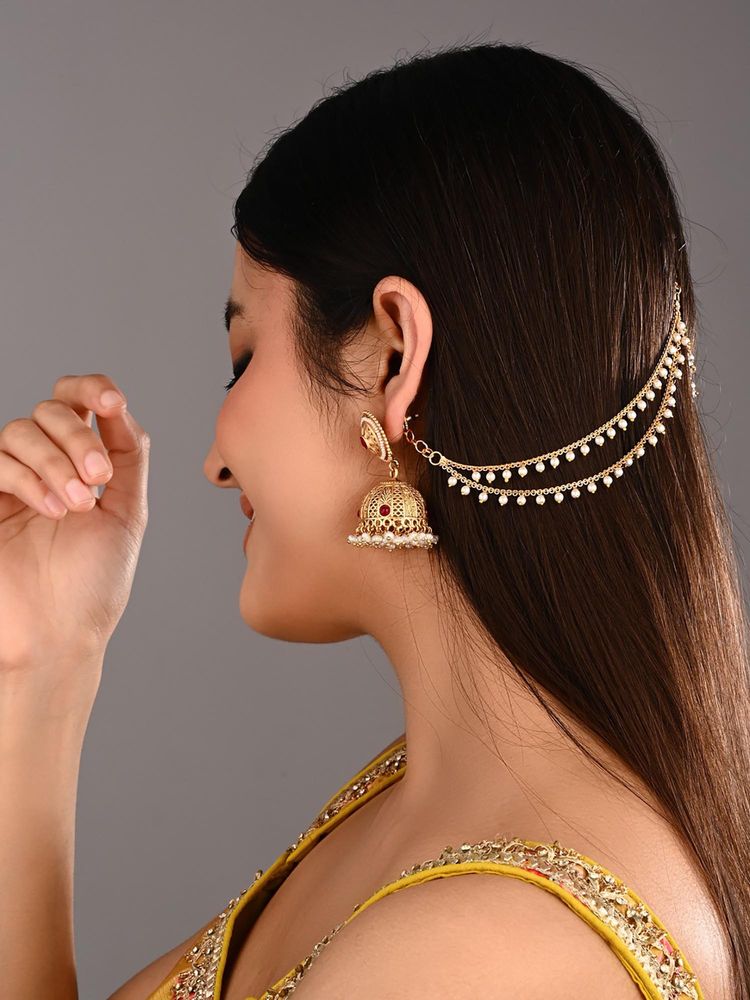 Anvik Delicate Double Layered Ear Chain-image-21