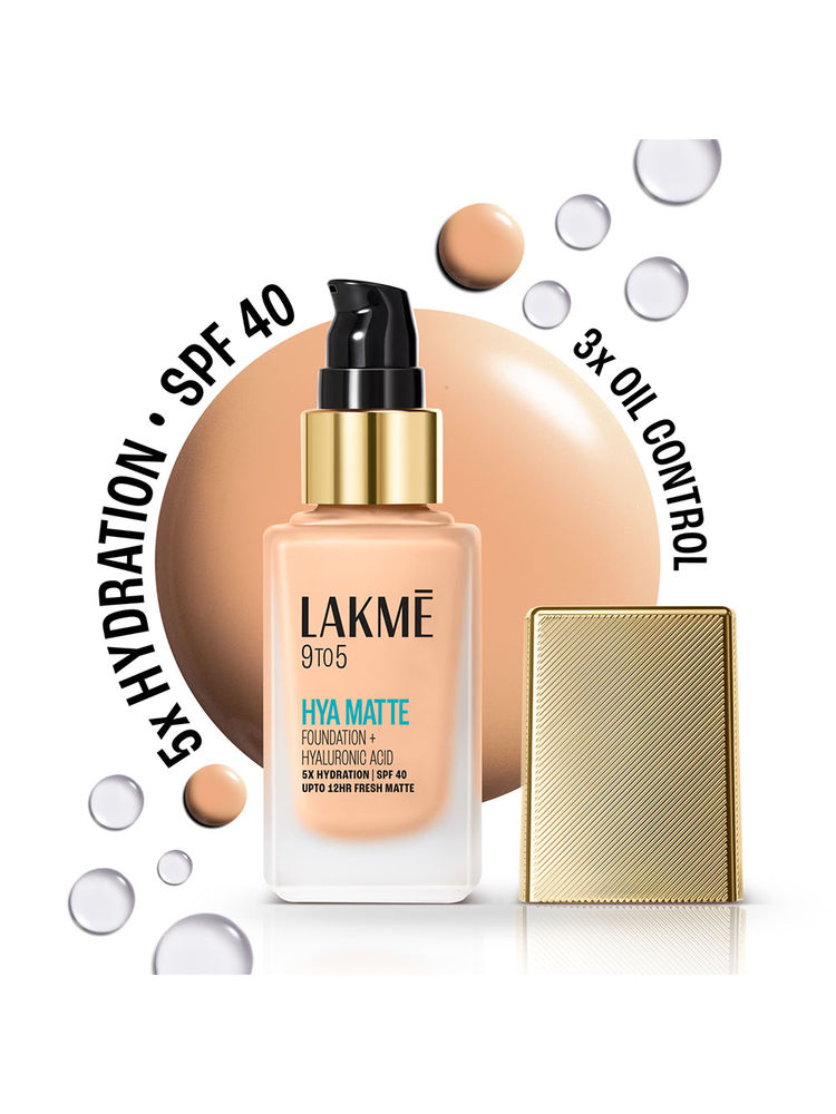 Lakme 9to5 Hya Matte Foundation + Hyaluronic Acid